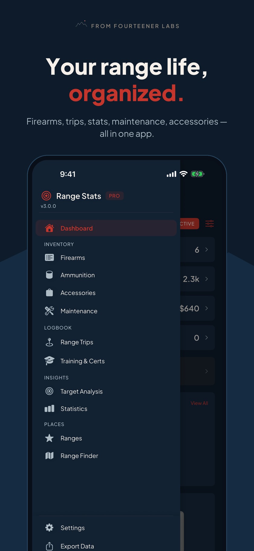 Published Range Stats dashboard screenshot